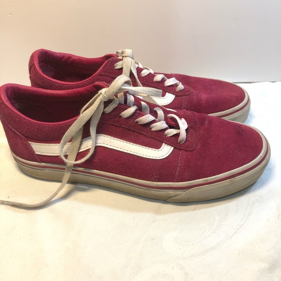 Vans Unisex old School suede Burgundy Ward Low Top Lace-Up Skateboard Shoe W 9.5 - Picture 2 of 13